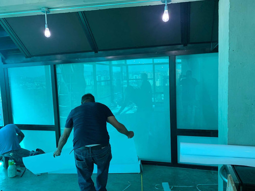 Servicio De Instalaciones Viniles Frosted Papel Ahumado