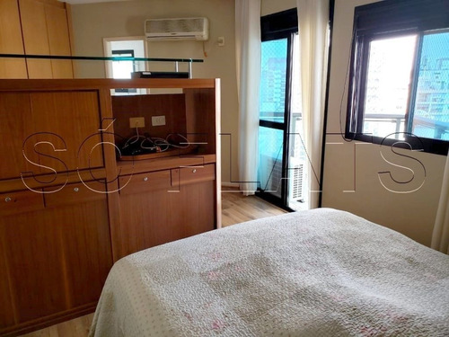 Imagem 9 de 15 de Flat Alto Padrão No Paraíso 100m² 02 Dorms E Cozinha Completa - Sf34042