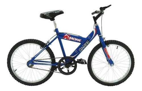 Imagen 1 de 3 de Mountain bike Monk Starbike R26 18v frenos caliper color azul