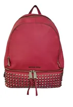Comprar Mochila Michael Kors Rhea Cuero Genuino Tamaño Xl Tachas 