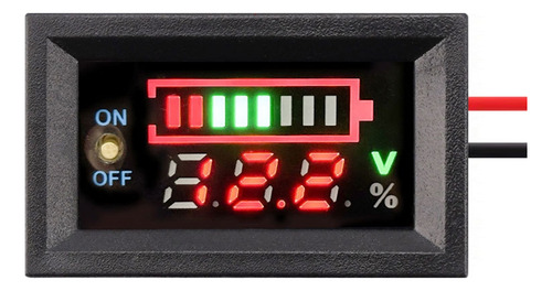 Voltímetro Digital Led Para Monitoreo De Voltaje En Tiempo R