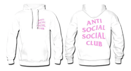comprar Sudadera Con Gorro Hoodie Anti Social Social Club Rosa