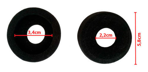 Kit 20 Espuma 5,8 X 1,6cm Headset Hw251 Jabra Intelbras Chs
