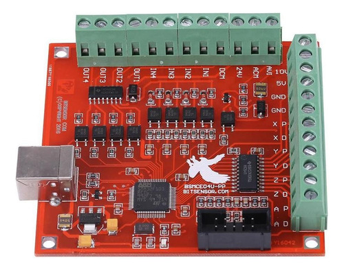 - Placa De Conexión Cnc Usb Mach3 De 100 Khz, Interfaz
