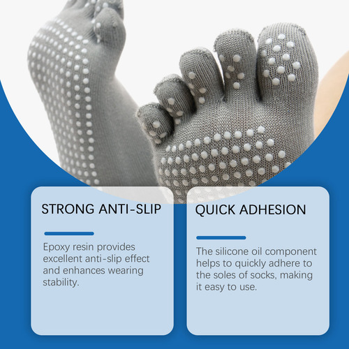Set Sock Antis Slip Adhesive, Medias Especiales De Seda, Tac
