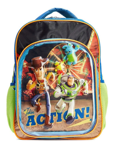 Mochila Ruz Primaria Buzz Lightyear O Toy Story Escolar Color Verde
