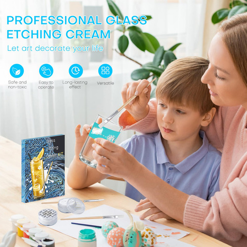 Kit De Crema De Grabado X-txxlplus Para Vidrio Con Accesorio