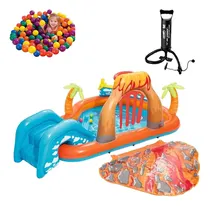 Comprar Pileta Pelotero Centro Juegos Con Tobogan + Pelotas + Inflad