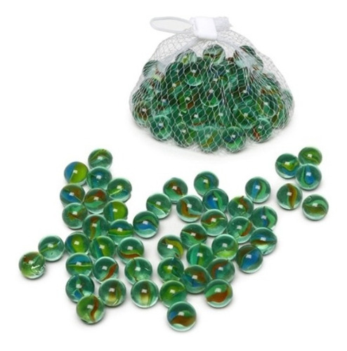 Bola Bolinha De Gude Fubeca Bolita Enfeite Vidro Verde 50 Un