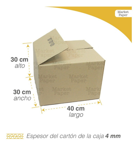 Caja De Carton Mudanza X20 + Cinta + Marcador Caba Cuotas