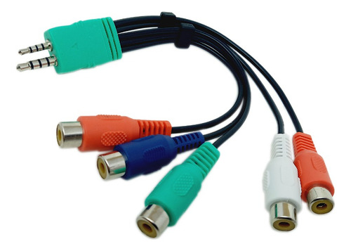 Cabo P1/p2 Vídeo Componente Com Áudio Para Tv Samsung