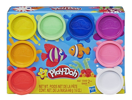 Play Doh 8 Potes Kit Arco Íris Hasbro