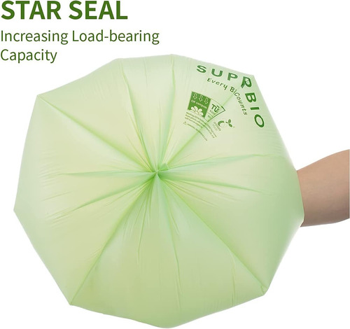 Juego De Bolsas De Basura Con Asa Superbio, Ecologicas