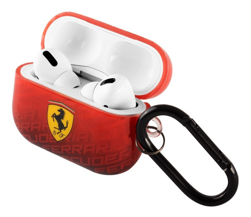 Funda Ferrari Scuderia Rojo Compatible Con AirPods Pro