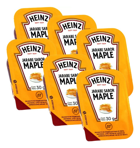 Jarabe De Maple Miel  Heinz 72 Piezas 30 G