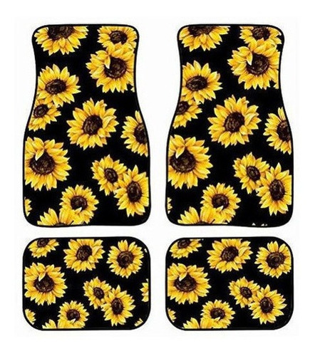 Alfombrillas De Girasol Tupalatus, Juego Universal De 4 Piez