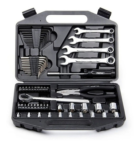 Kit Herramientas Juego Tubos Llaves 70 Piezas Pretul