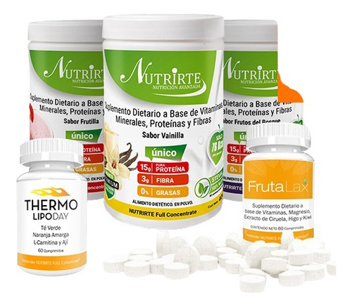 Plan Avanzado Nutrirte Con 3 Batidos + Thermo + Frutalax