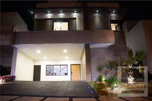 Imagem 1 de 30 de Sobrado Com 4 Dormitórios À Venda, 350 M² Por R$ 2.199.000 - Condomínio Mont Blanc - Sorocaba/sp, Próximo Ao Shopping Iguatemi. - So0005