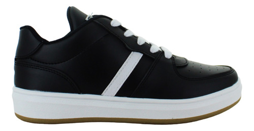 Rokino Tenis Sneakers Confort Vestir Casual Negro Niño 84156