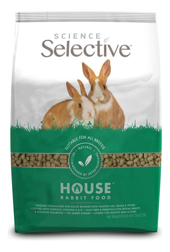 Supreme Petfoods Science Selective House Rabbit Food, Brown