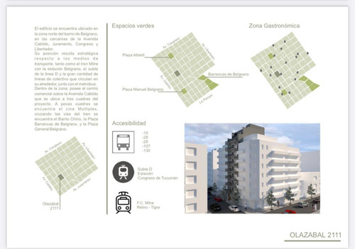 Imagen 10 de 11 de Venta -departamento -2 Ambientes- Belgrano - Barrancas- Apto Profesional