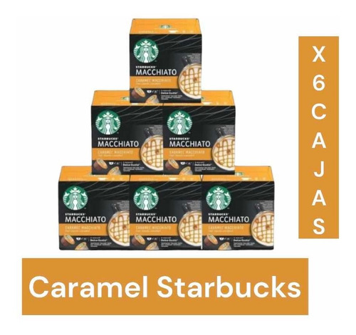 6 Cajas De Cápsulas Dolce Gusto Sabor Caramel Starbucks