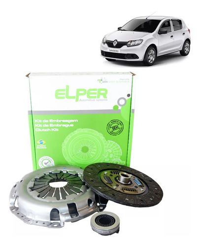 Kit Embreagem Renault Sandero 1.6 2017 2018 2019 Com Atuador