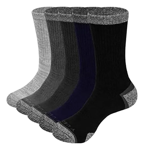 Yuedge Calcetines De Senderismo Para Hombre Absorbe La Media