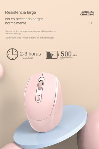 . Portátil Recargable Ratón Inalámbrico Mouse Bluetooth