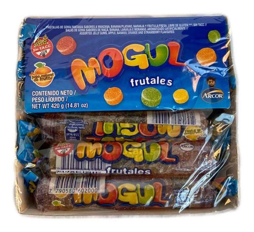 Mogul Frutales Rollo 2 Un. 12u X 35g - Las Golosinas Del Tío