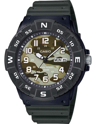 Casio Mens Analogue Quartz Watch With Resi B07n89j8z9_210324