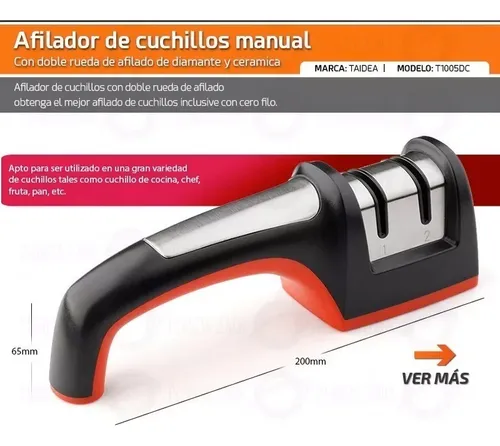 Afilador Cuchillos Asentador Acero Ceramica Taidea T1005dc