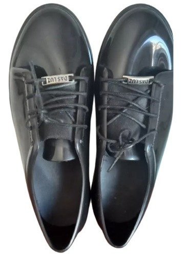 Zapatos/zapatillas Goma Negros Das Luz T.38 Largo 24,5 Cm 