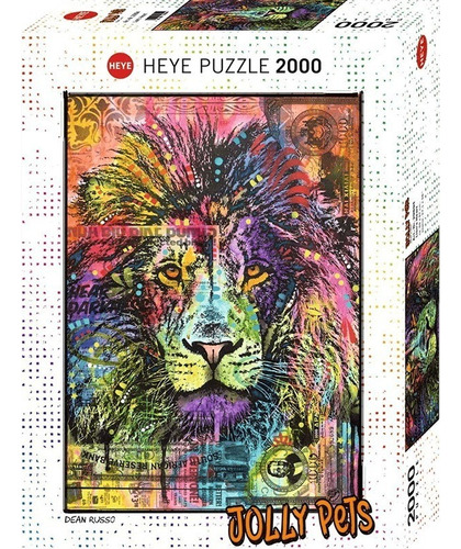 29894 León D Russo Jolly Pets Rompecabezas 2000 Piezas Heye