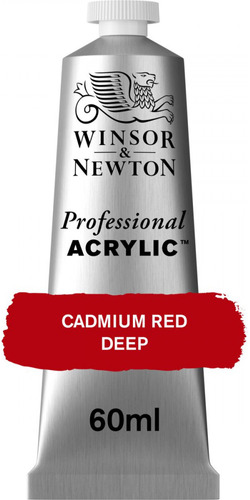 Tinta Acrílica Winsor & Newton Prof 60ml S3 Cadmium Red Deep