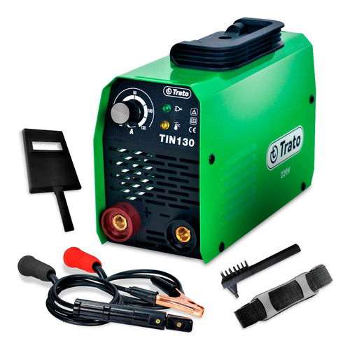 Máquina Solda Inversora 130a Mma Tin130 220v Trato