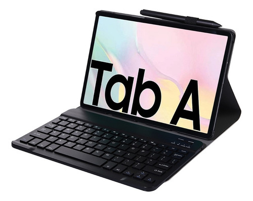 Funda De Piel Con Teclado Para Samsung Galaxy Tab A7 T505