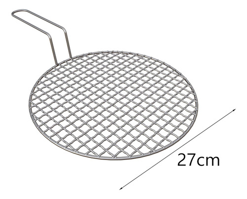 Para Parrilla De Barbacoa, Rejilla De Alambre Portátil 27cm