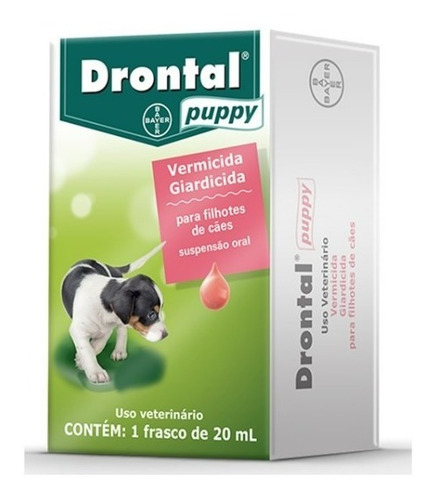Drontal Puppy 20ml Vermifugo Filhotes Cães
