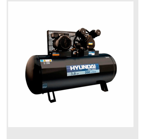 Compresor De Aire 200 L  3 Hp 220v Hyundai.