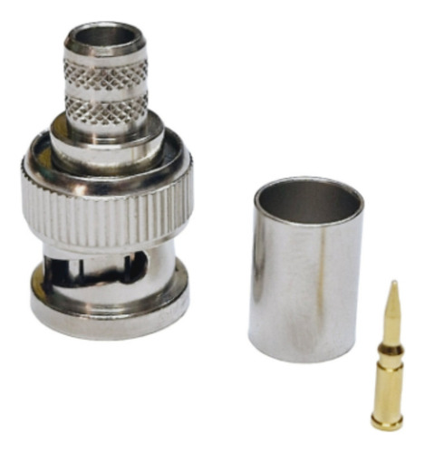 Conector Bnc Amphenol Rg-6 31-71000-rfx Belden 1694a Plateado