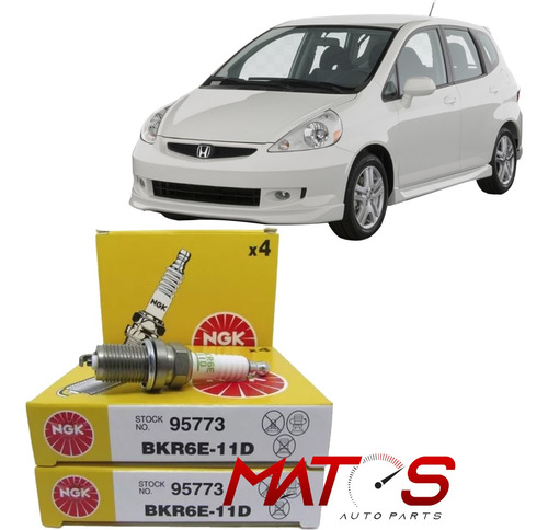 Jogo 8 Velas Ngk Honda Fit 1.4 Lx Lxl 2006 2007 Gas Flex Gnv