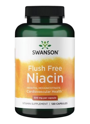 Niacina Niacin Flush Free 500mg 120cap Swanson