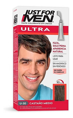 Kit Tinte Just For Men Ultra tono u-30 castaño medio