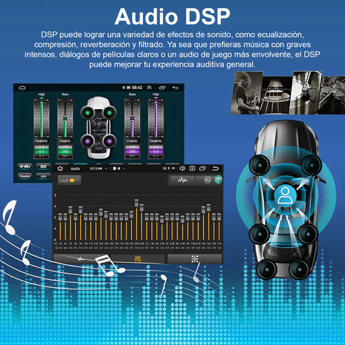 2g+32g Doble Din Android Car Stereo 10 Pulgadas Con Wifi Gps
