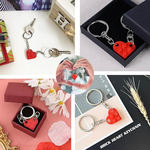 Corazon Lego En Llavero Para Novios Parejas De Union