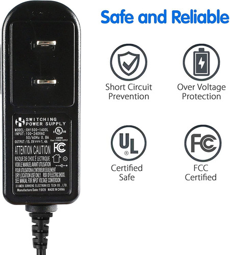 Adaptador De Corriente Lotfancy Para Amazon Echo 1 / 2 Gen