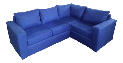 Sillon Esquinero Doble Apoyabrazos En Ecocuero