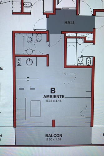 Imagen 14 de 14 de Monoambiente En Venta,recoleta, Balcón Al Frente.